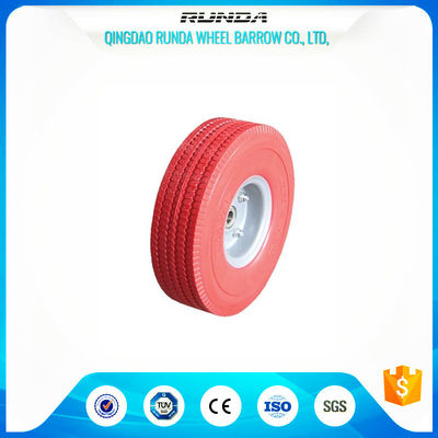 China Tubeless Trolley Foam Filled Wheelbarrow Tires 6204 Bearing 16mm Inner Hole supplier