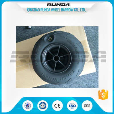 China No Axle Pneumatic Wheelbarrow Wheels Puncture Resistant PVC 230mm*115mm supplier